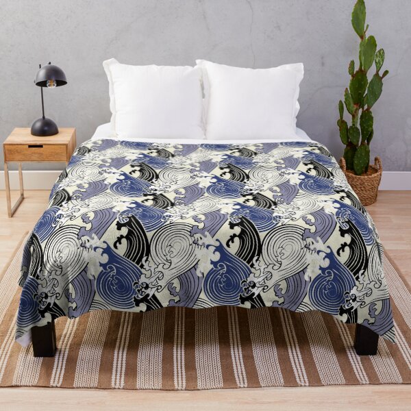 Item preview, Pattern illustration of stylized circular waves designed and sold by oyunalod.