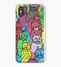 Colorful Cats iPhone Case/Skin
