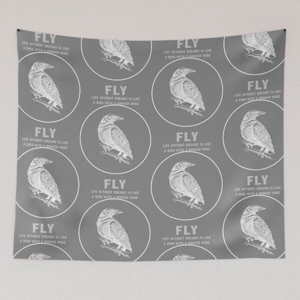 Item preview, Life without dreams is like a bird with a broken wing - Design designed and sold by granimatedesign.