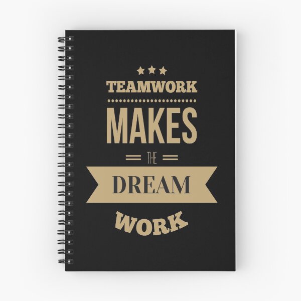 Item preview, Teamwork Makes The Dream Work Startup Motivational Inspirational Quotes designed and sold by ProjectX23.