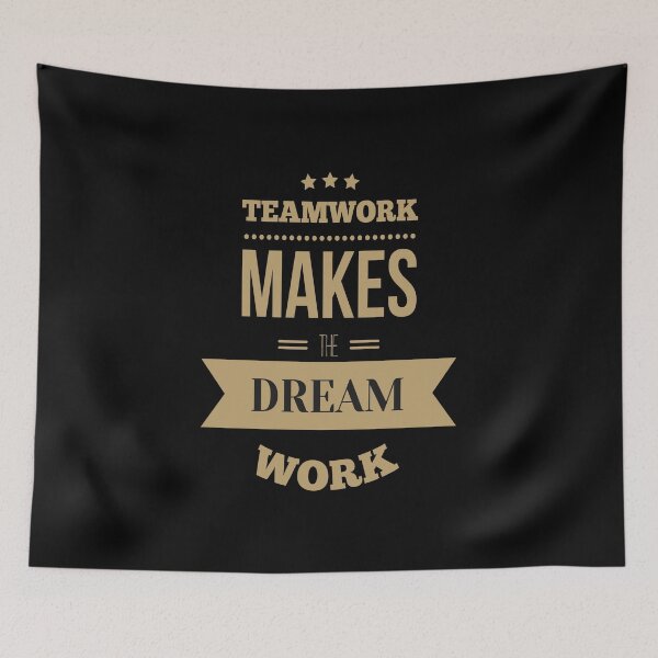 Item preview, Teamwork Makes The Dream Work Startup Motivational Inspirational Quotes designed and sold by ProjectX23.