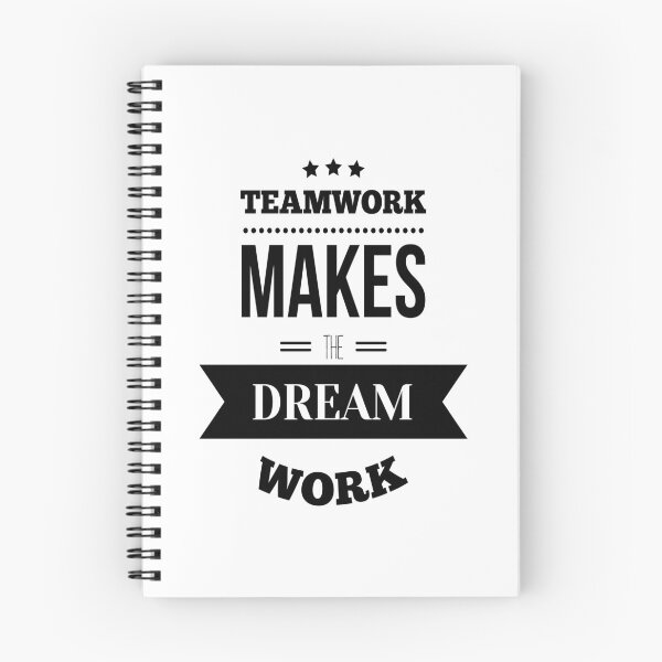 Item preview, Teamwork Makes The Dream Work Startup Motivational Inspirational Quotes designed and sold by ProjectX23.
