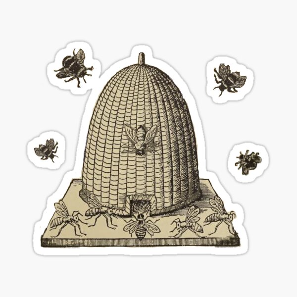 some bees Sticker