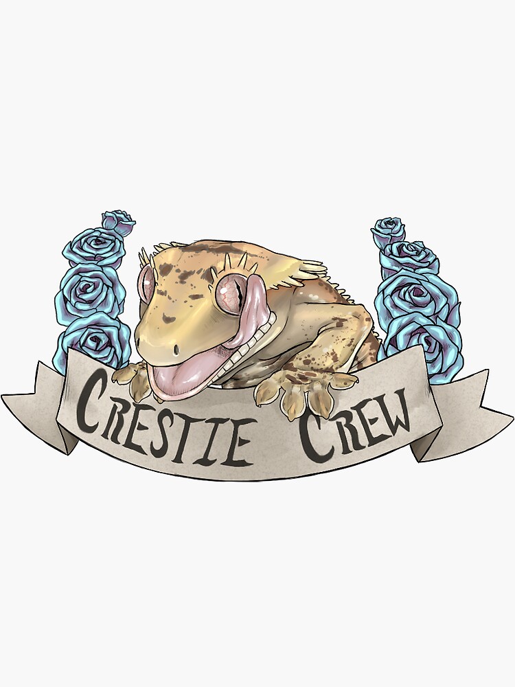 Thumbnail 3 of 3, Sticker, Crestie Crew designed and sold by Taterbunny.
