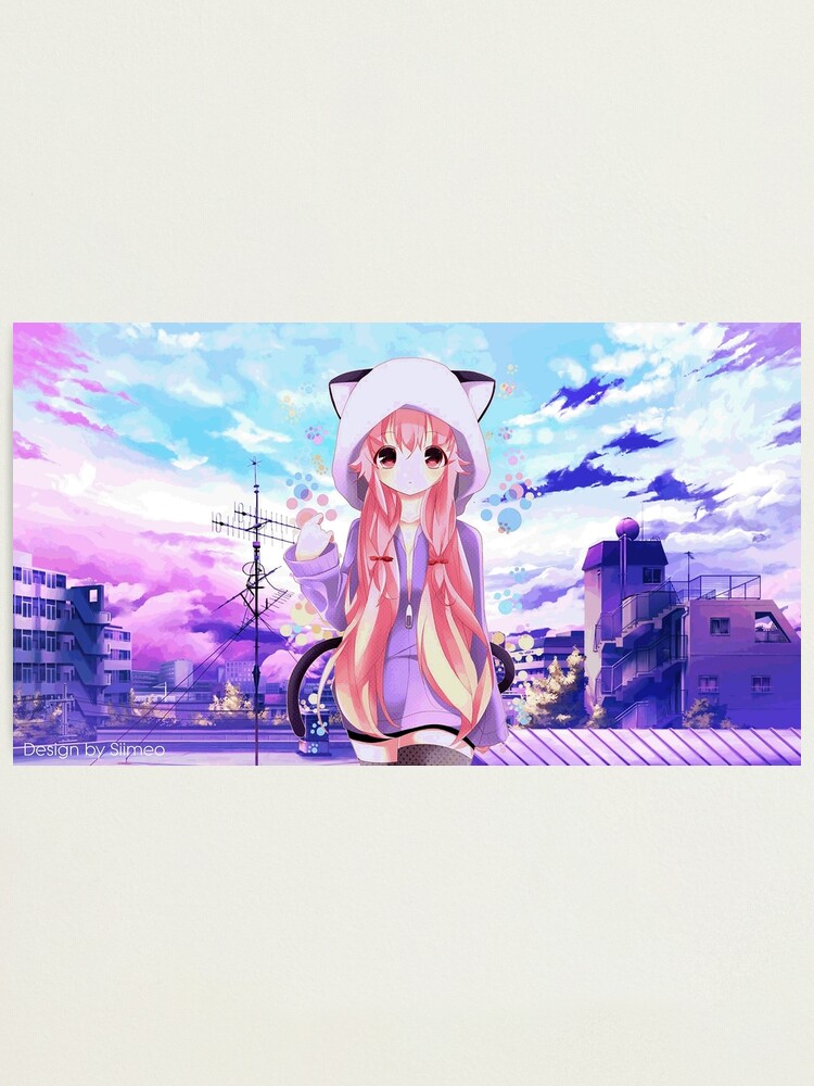 anime girl cat hoodie