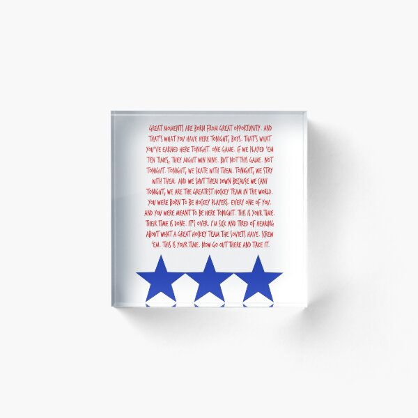 HERB BROOKS Acrylic Block