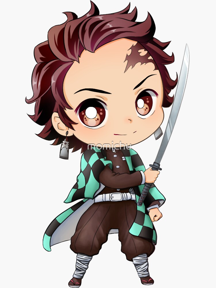 "tanjiro demon slayer" Sticker by momichu | Redbubble