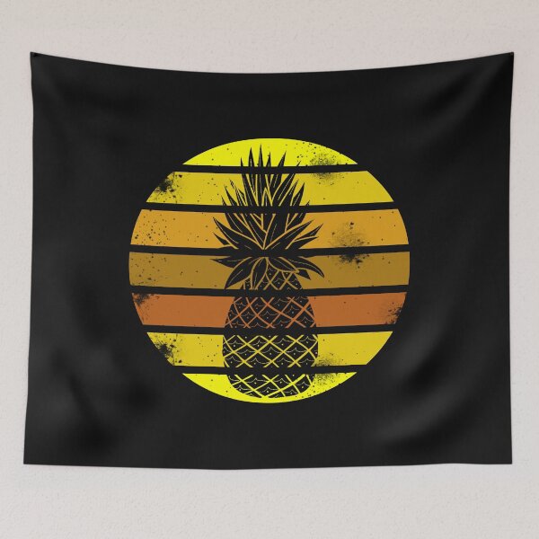 Item preview, Pineapple Retro Tropical Summer Vibes Fruit designed and sold by Bendthetrend.