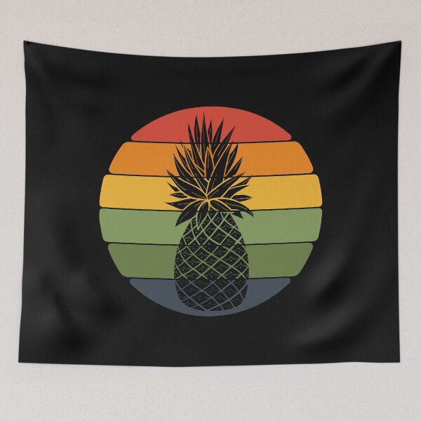 Item preview, Pineapple Retro Tropical Summer Vibes Fruit designed and sold by Bendthetrend.