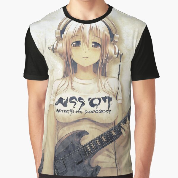 Super Sonico NitroFun Anime Girl Graphic T-Shirt