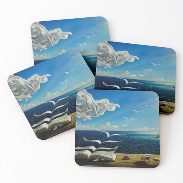 Item preview, BOOK TO BIRDS: Vintage Fantasy Surreal Print  designed and sold by posterbobs.
