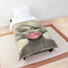 MARILYN MONROE : Bubble Blowing Print Comforter