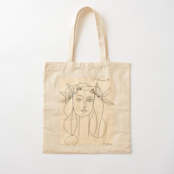 HEAD 1946 : Vintage Abstract Print Cotton Tote Bag