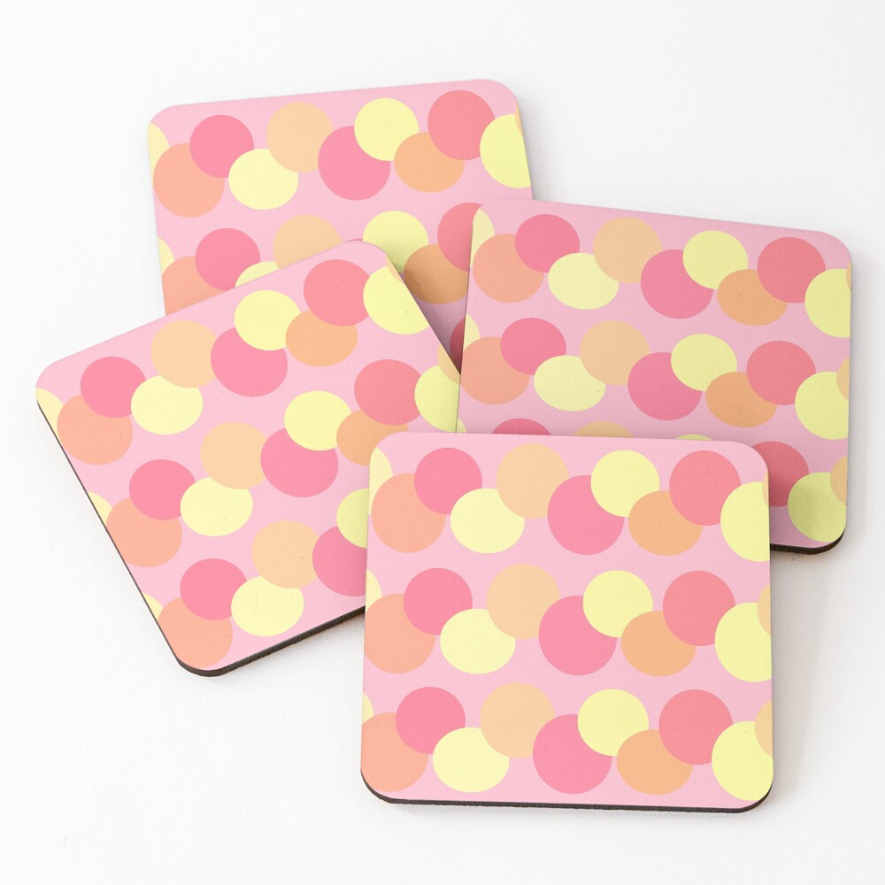 "Aesthetic Circles" Coasters (Set of 4) for Sale by ArtsyJulez Redbubble