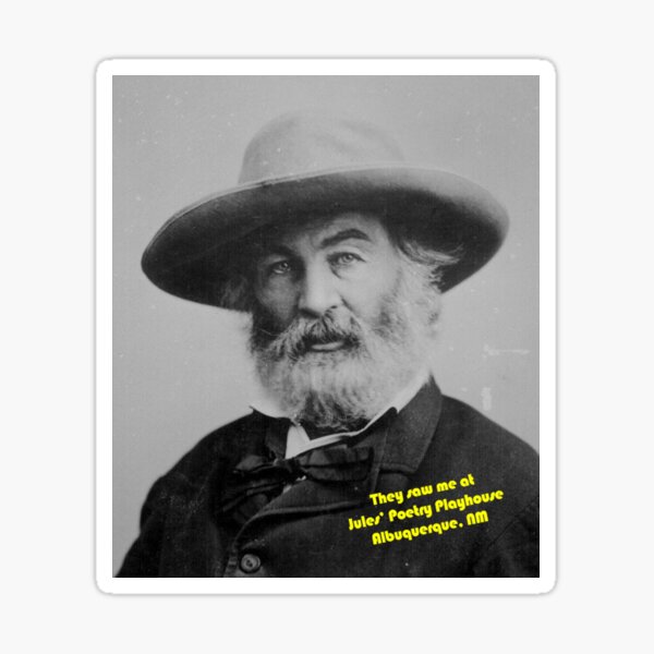 Walt Whitman at Jules Poetry Playhouse Sticker