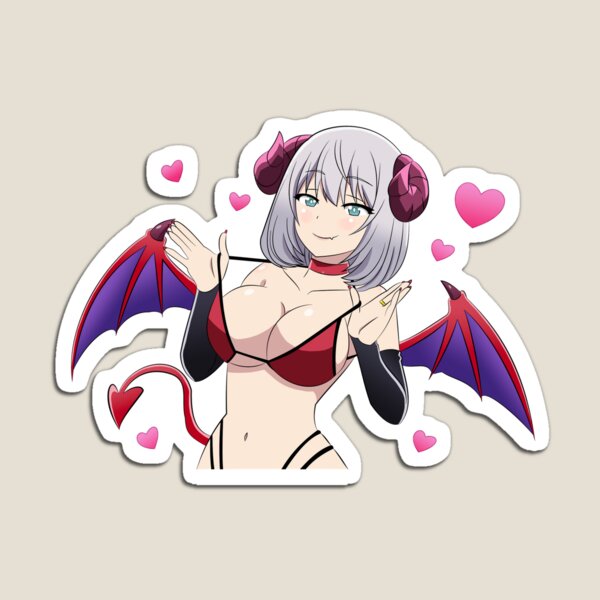 Tejina Anime Girl Devil Cosplay Sticker Magnet