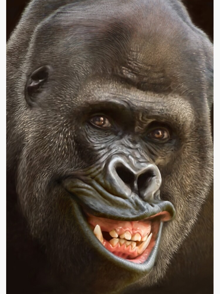 Smiling Gorilla Poster