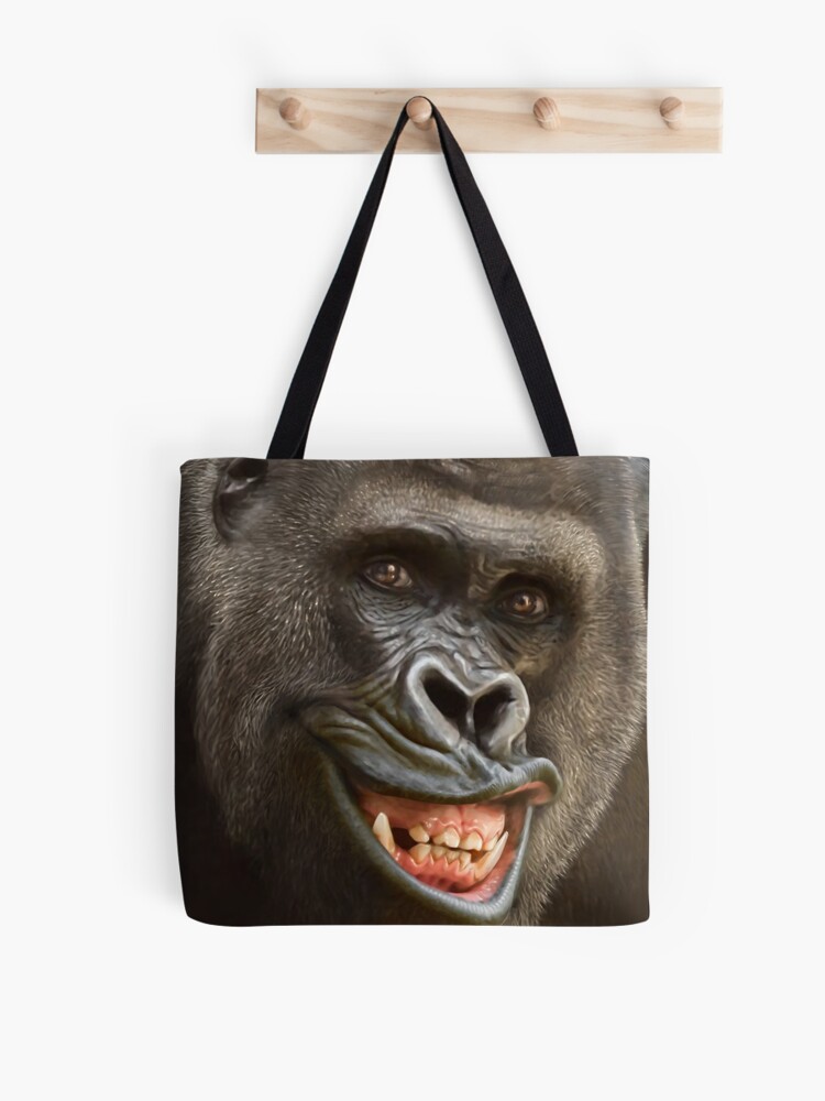 Lush Environment Collection, Gorilla Portrait, Tote Bag