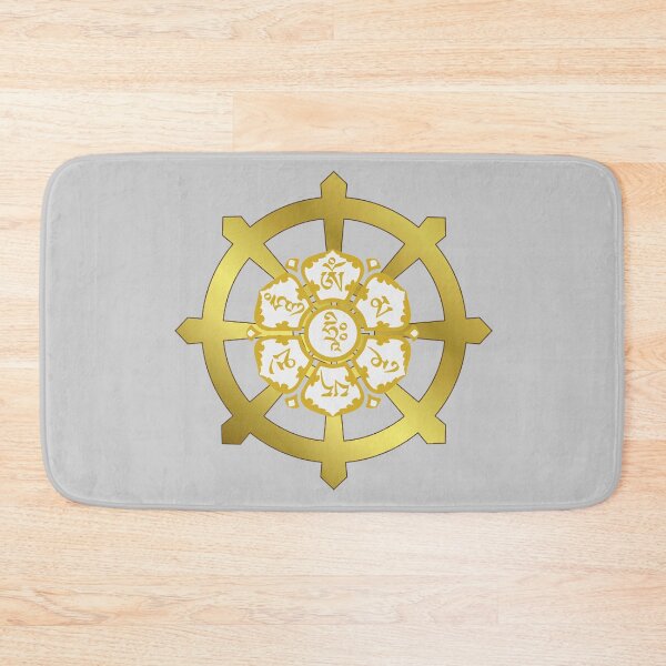 Item preview, Om Mani Padme Hum Dharma Wheel designed and sold by Bluepress.