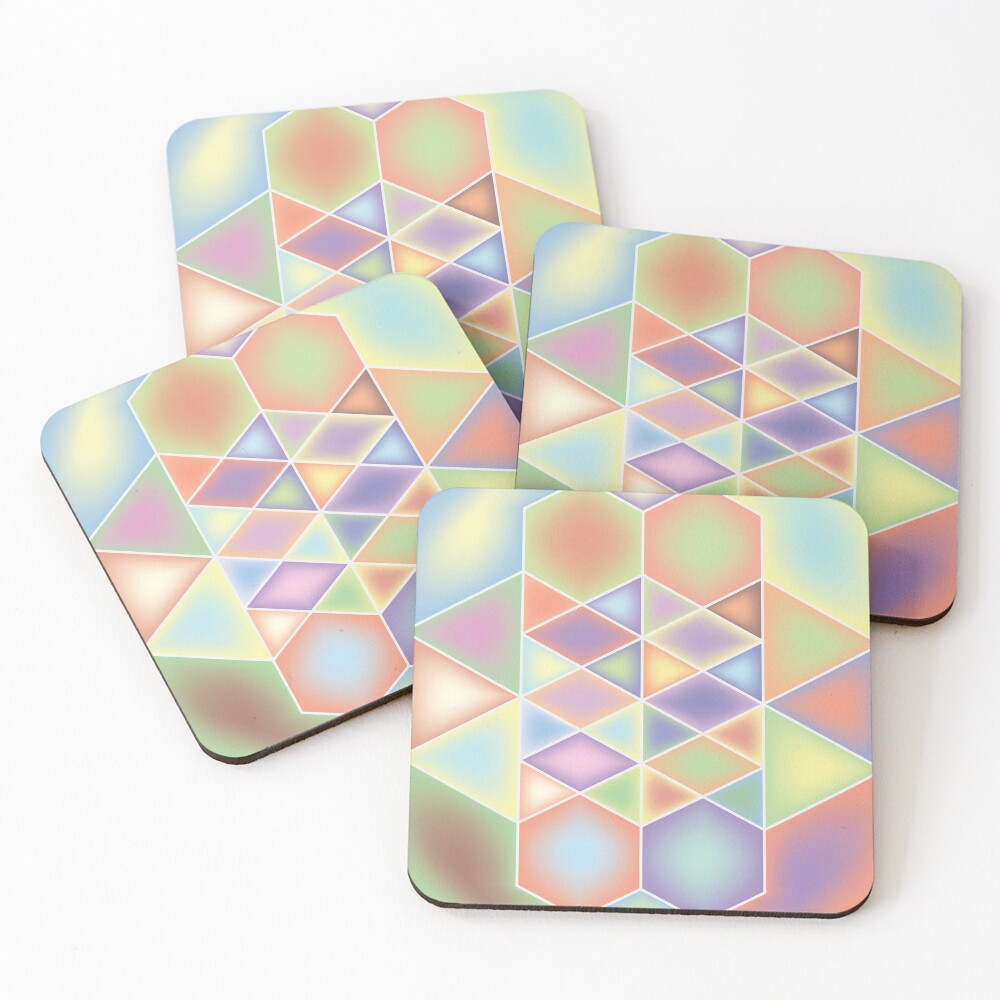 Aperçu de l'œuvre Dessous de verre (lot de 4) créée et vendue par InfinitePathArt.