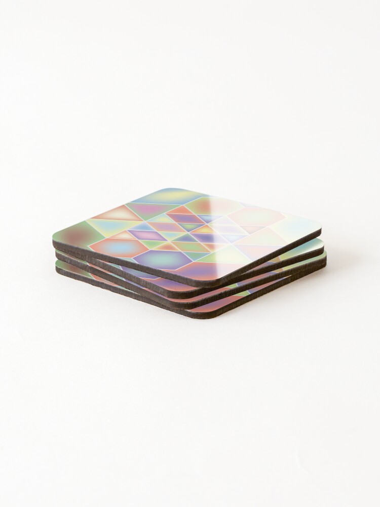 Thumbnail 4 of 5, Coasters (Set of 4), Structure designed and sold by InfinitePathArt.