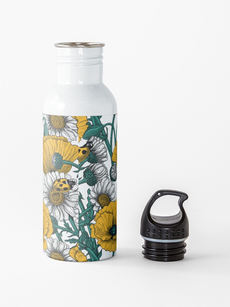 Alternate view of The meadow in yellow Water Bottle