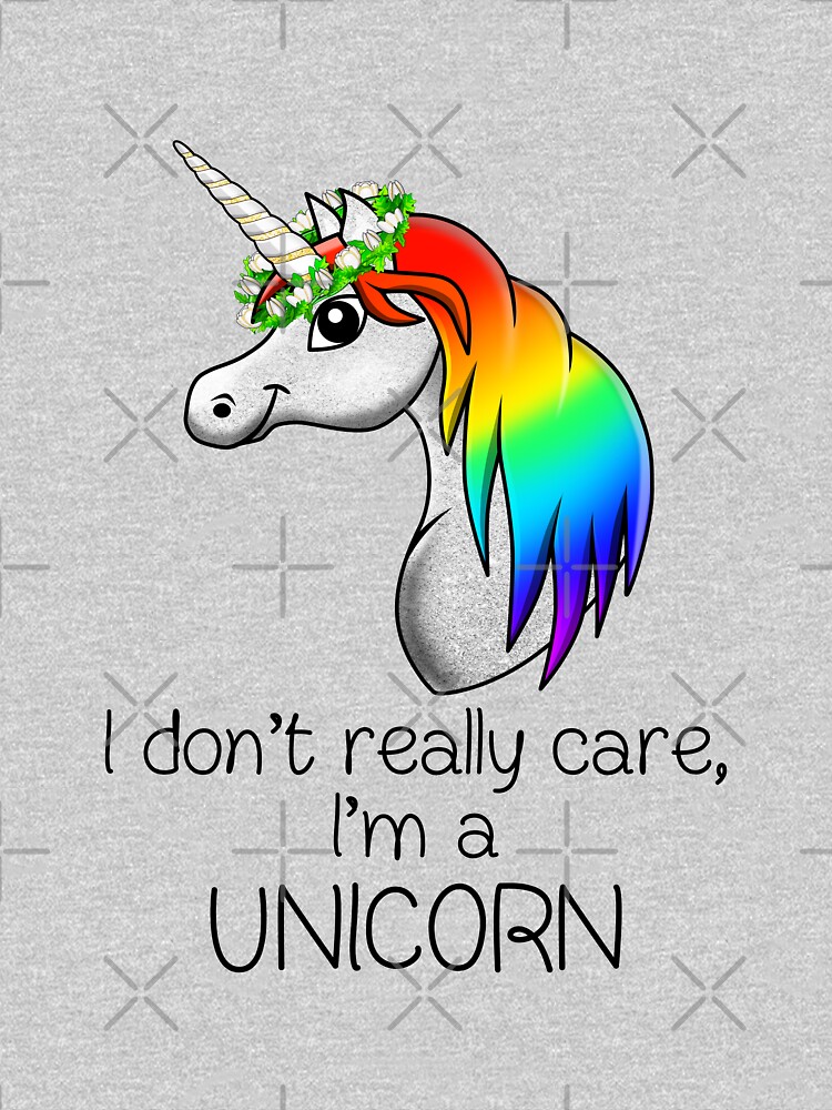Thumbnail 2 of 2, Kids T-Shirt, Pride humor Statement - I Dont Really Care, Im a Unicorn designed and sold by talgursmusthave.