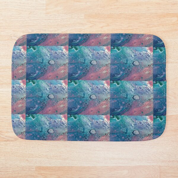 Pink/blue flow Bath Mat