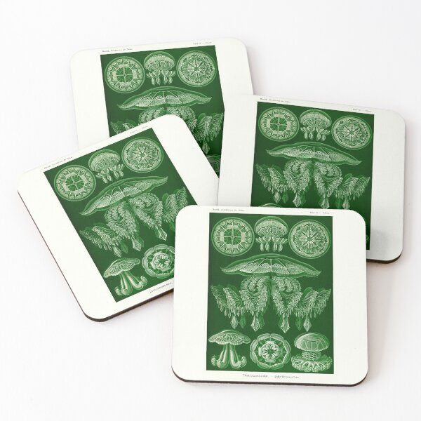 Item preview, Plate 88. Discomedusae. A grouping of disc-shaped jellyfish. designed and sold by Squirrox.
