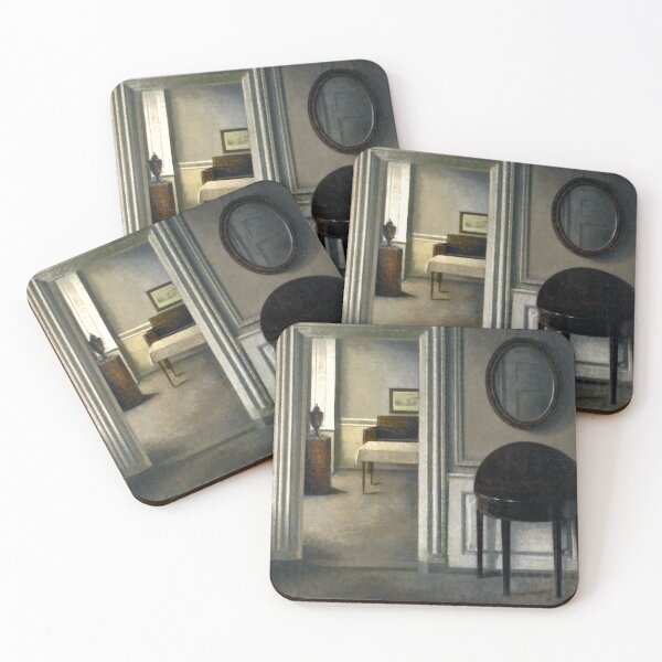Item preview, Vilhelm Hammershoi - Interior with a Mirror designed and sold by ArtExpression.