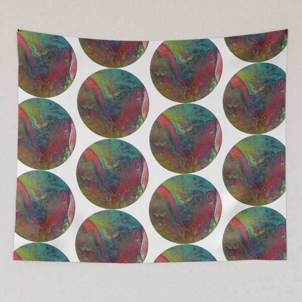 Item preview, Round red/green flow designed and sold by Rebecca-Art.