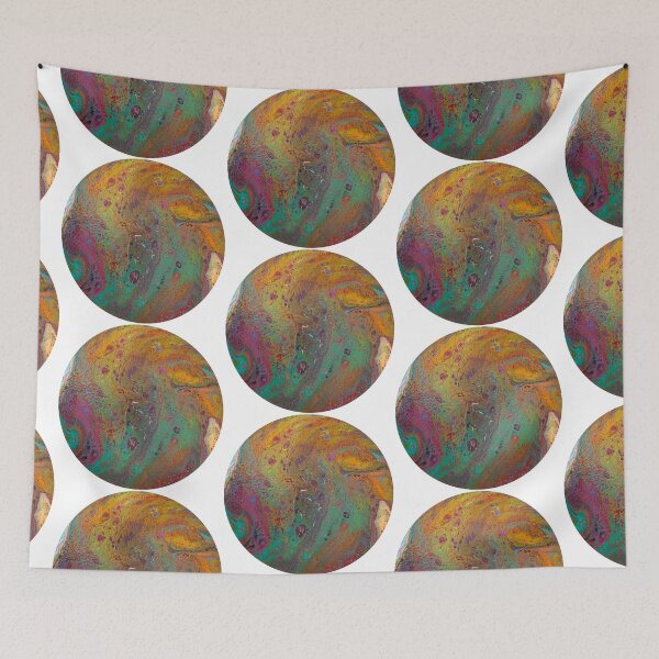 Item preview, Round orange/green flow designed and sold by Rebecca-Art.