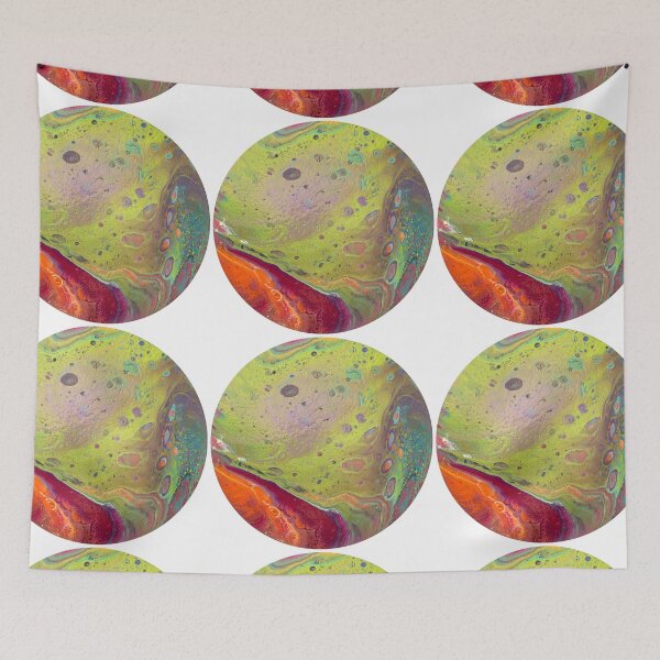 Item preview, Round yellow/red flow designed and sold by Rebecca-Art.