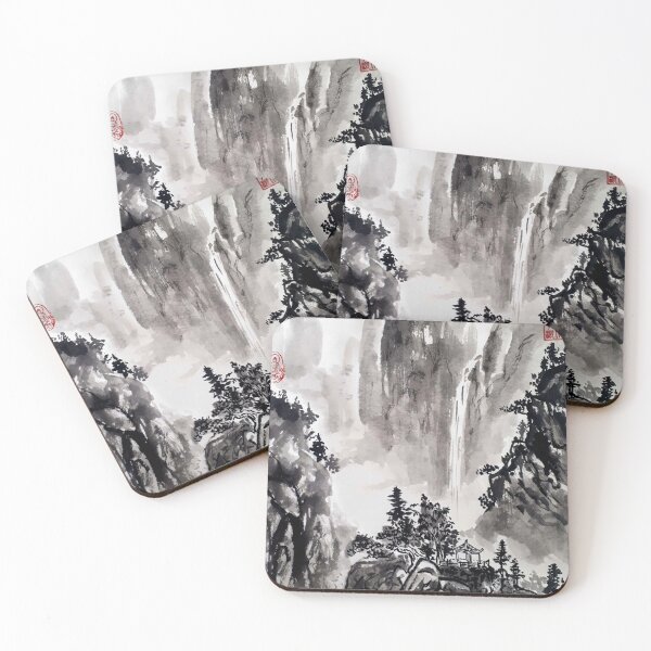 Item preview, Mountain Water Landscape 01 designed and sold by Huluhua.