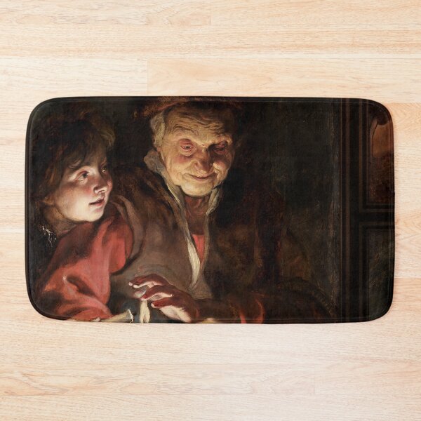 Item preview, Old Woman and Boy with Candles by Peter Paul Rubens designed and sold by Xzendor7 Digital Art Creations.