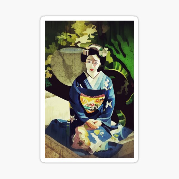 Geisha Sticker