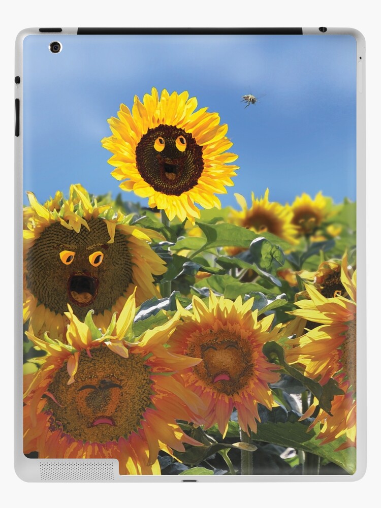 Funda y vinilo para iPad «prado de flores, poder de girasol, niños, niños,  niños pequeños, fantasía, amarillo brillante, sol, tiempo de juego, hora  del cuento, resplandor, vida, vida, super feliz, emocional, cara