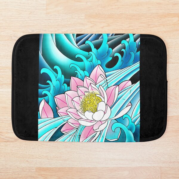 Item preview, Pink Water Lillie y olas designed and sold by ColorTime.