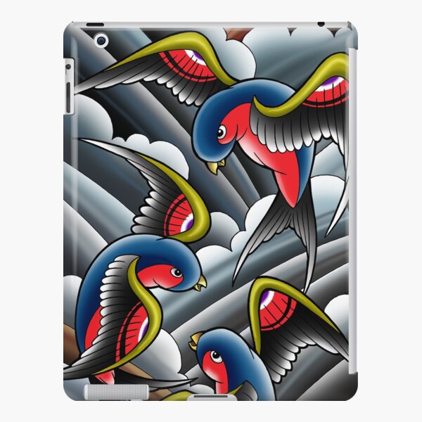 Three Blue Birds iPad Snap Case
