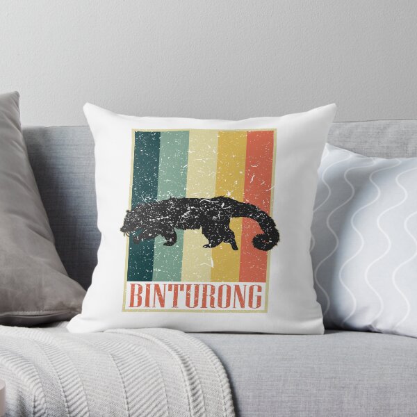Binturong Mader Vintage Throw Pillow
