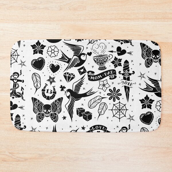 Item preview, traditional oldschool tattoes set designed and sold by Adamova.