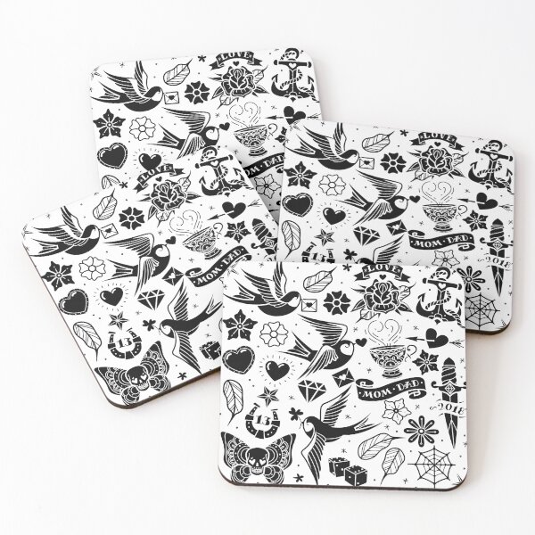 Item preview, traditional oldschool tattoes set designed and sold by Adamova.