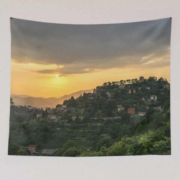 Item preview, Instantly Choose Your Italian Villa - Hilltop Sunset in San Vigilio Bergamo Lombardy Italy designed and sold by Georgia Mizuleva.