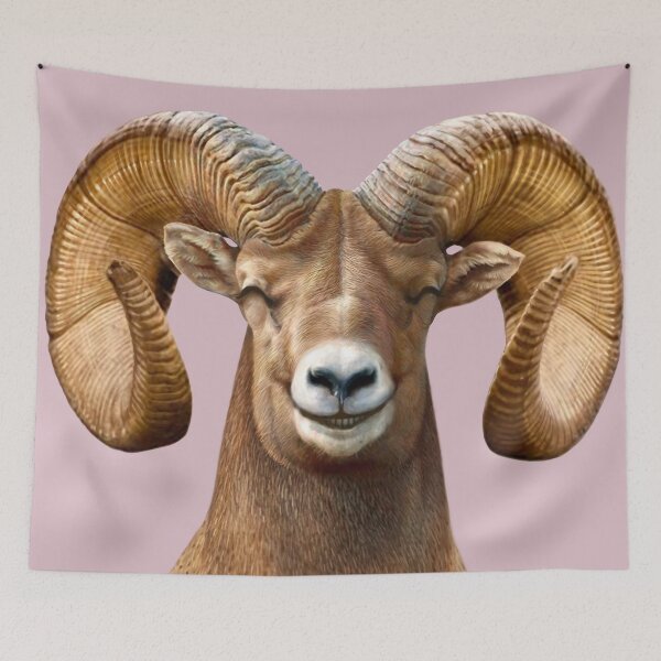 Item preview, Smiling Bighorn Sheep designed and sold by tutuart.