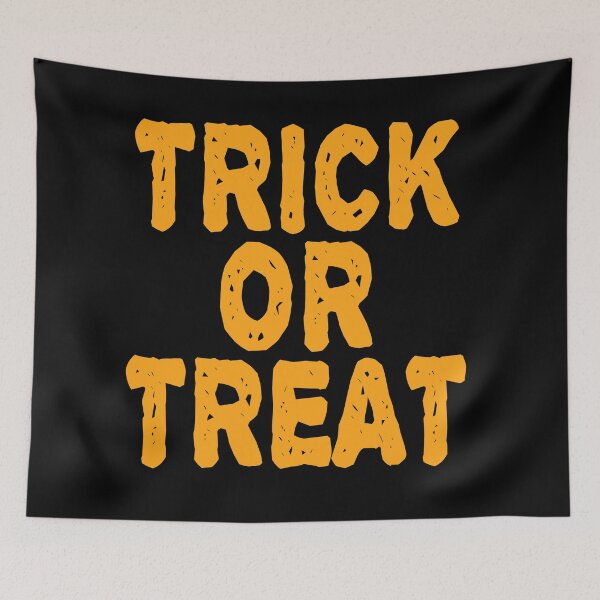 Item preview, Trick or Treat Pumpkin text designed and sold by WeMadeOurWorld.