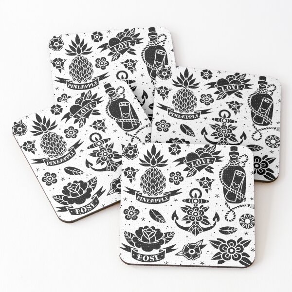 Item preview, tradition old school black and white tattooes set designed and sold by Adamova.