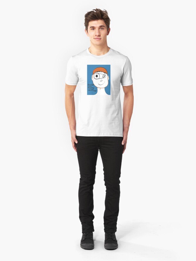 Alternate view of Change Your Thinking Use Your Legs Slim Fit T-Shirt