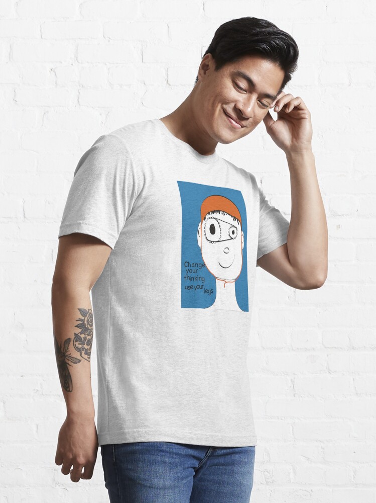 Alternate view of Change Your Thinking Use Your Legs Essential T-Shirt