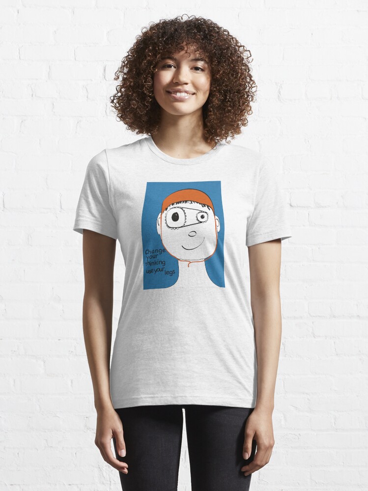 Alternate view of Change Your Thinking Use Your Legs Essential T-Shirt