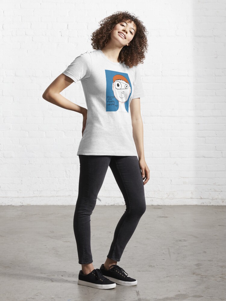 Alternate view of Change Your Thinking Use Your Legs Essential T-Shirt